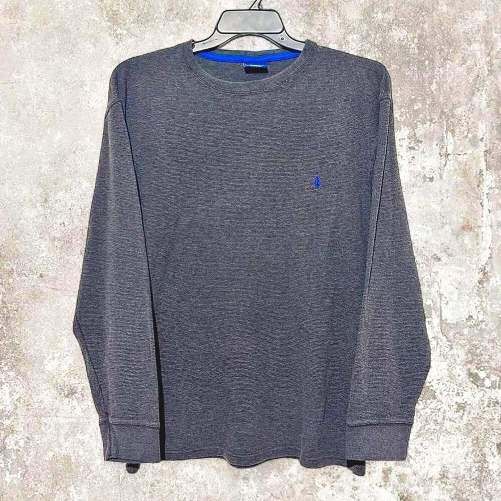 Polo Ralph Lauren Thermal Long Sleeve Shirt Size 2XL Gray Waffle Knit